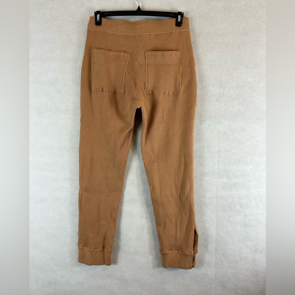 JONATHAN SIMKHAI DANNY Rib Knit Joggers track pants CAMEL size Large - Picture 11 of 13